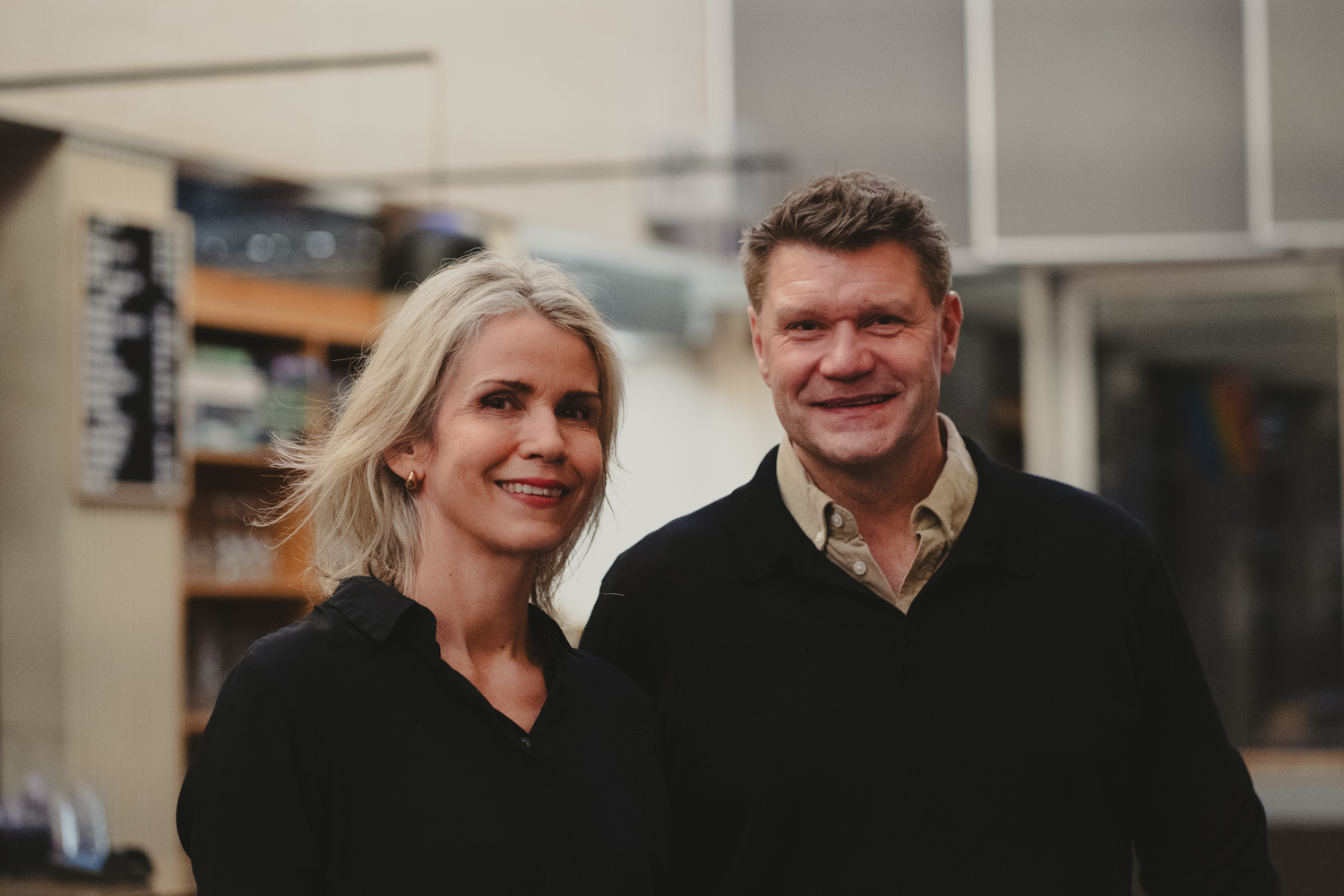 Styre leder Inger Klo og ny tiltredt teatersjef Morten Kjerstad