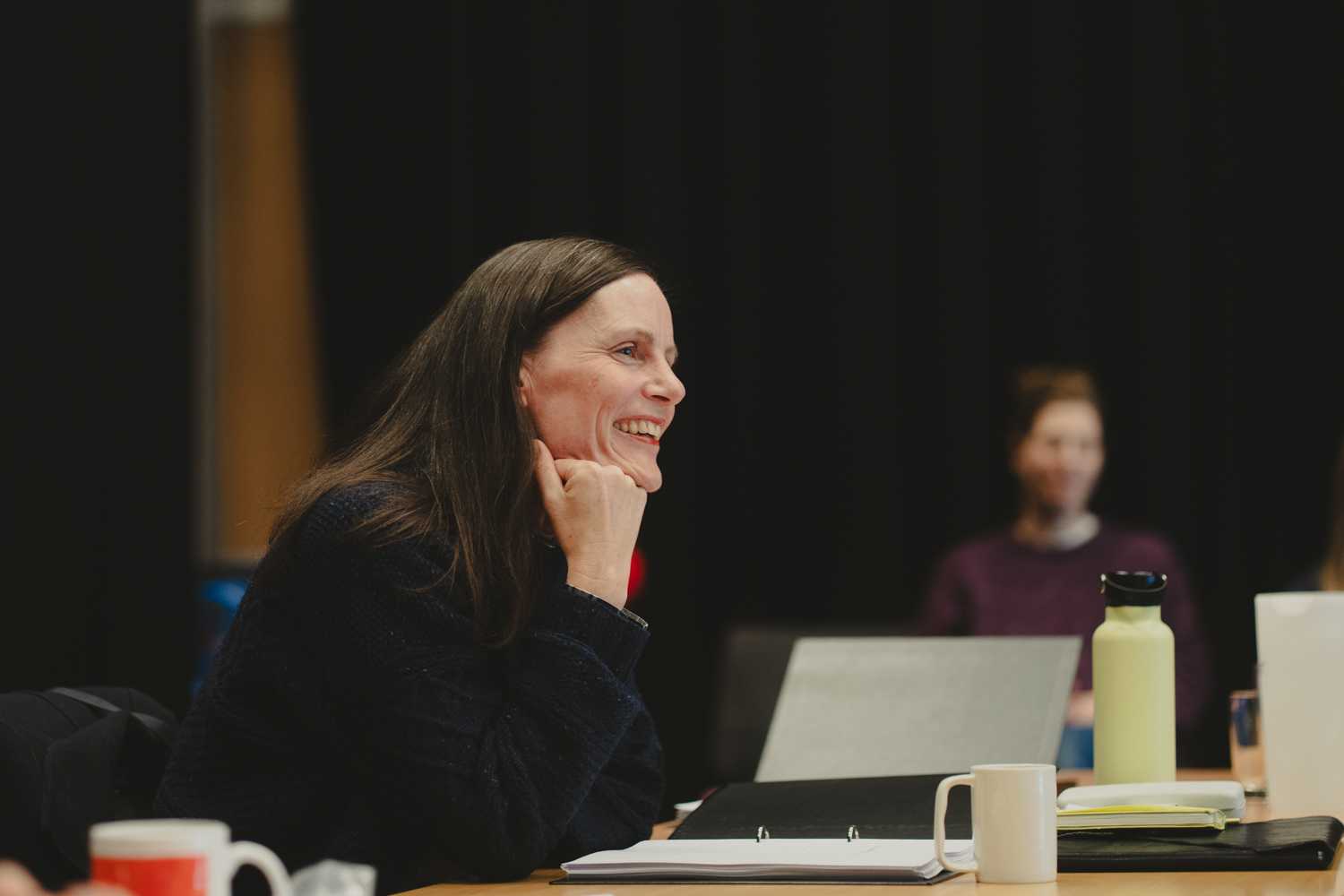 Forfatteren p&aring; lesepr&oslash;ve