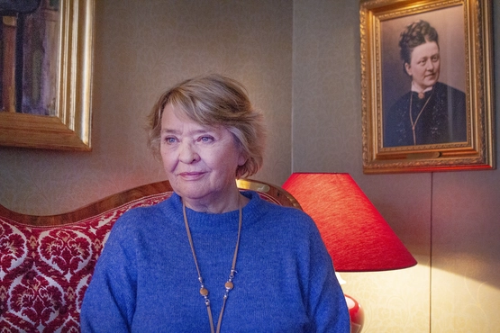 Kirsti Sparboe, her fra lanseringen til &quot;Operetten om Mack&quot;. Foto: Stein Fredriksen