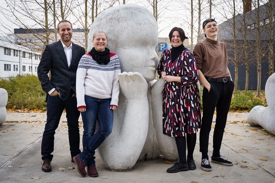 Jørn Fuller-Gee, Trude Øines, Christina Sleipnes og Frederic Molund